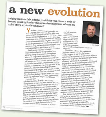 A New Evolution, article by Greg Stanley